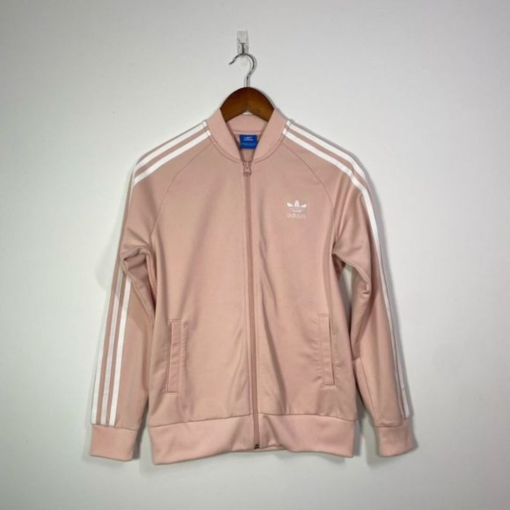 Rose Adidas?Originals Zip?Up Track Jacket Sz Youth L